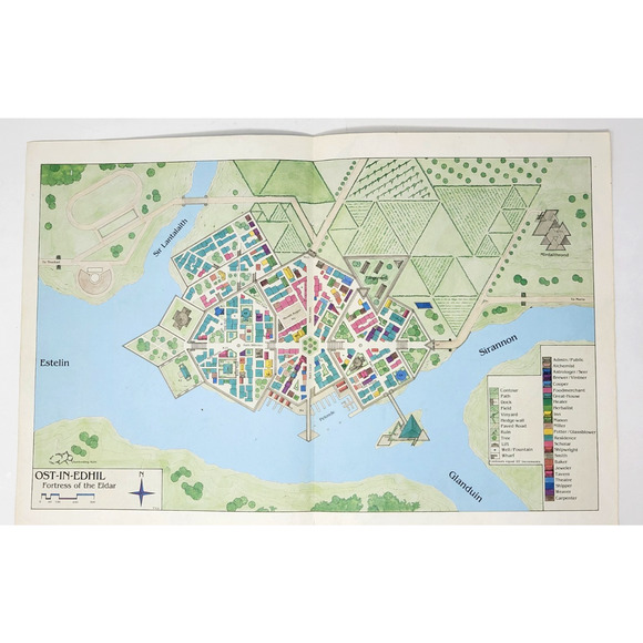 MERP Lorien & the Halls of the Elven Smiths w/Map Middle Earth RPG ICE #3200 - Picture 3 of 12